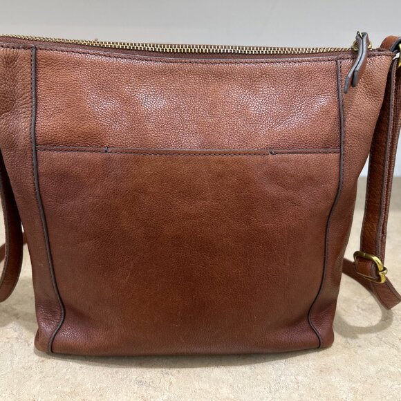 Fossil Leather Brown Crossbody Bag - Picture 2 of 8